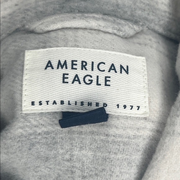 American Eagle Outfitters Gray Checkered Utility Jacket - Picture 3 of 3